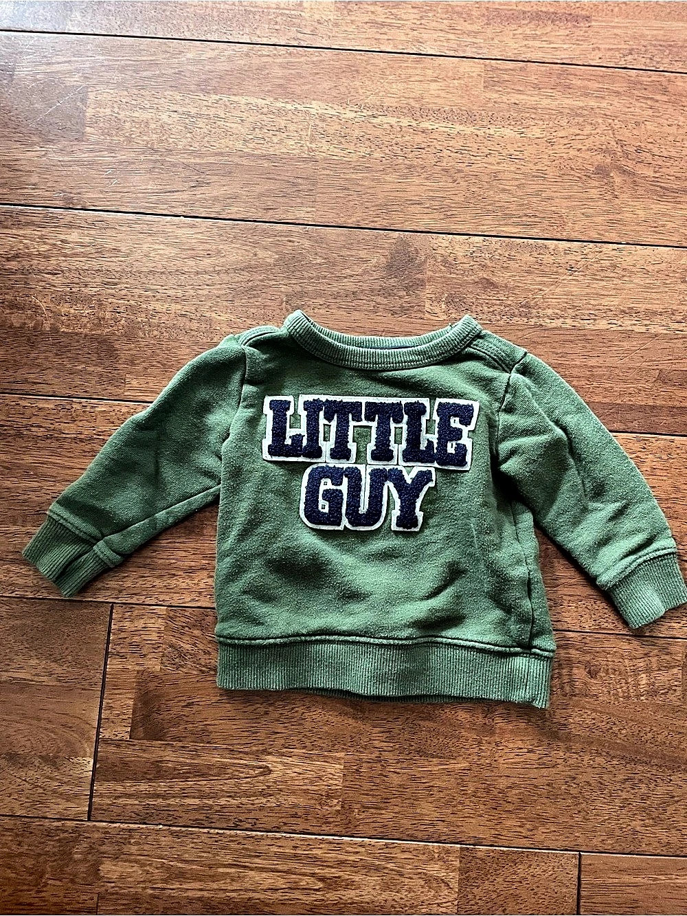 carter's Little Guy Pullover Sweatshirt Green & Blue Baby 9M
